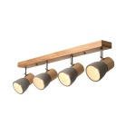 Terrance Wooden Ceiling Spotlight Natural