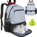 Ytonet Tennis Backpack For Women Men Waterproof Tennis Bag With Insulated Pocket And Ventilated Shoe Compartment Tennis Racket P