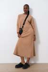 True Knit Flare Skirt - XL Taupe