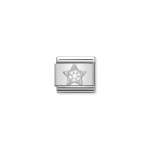 Composable Classic Link Star With Snowflake In Silver