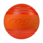 Rogz Squeekz Dog’squeak Ball – Orange – Medium 64MM