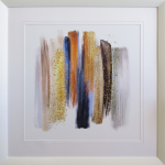 Abstract Watercolour Brush Strokes 2 Framed Print 1060 X 1060