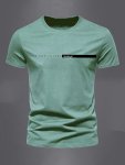 Simple Cross Graphic Print Men's T-Shirt Crew Neck Short Sleeve Tees For Summer Casual Comfortable Versatile Top For Daily Wear