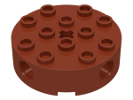 Parts Brick Round 4 X 4 With 4 Side Pin Holes And Center Axle Hole 6222