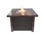 Alva Gas Firetable - Wicker Finish