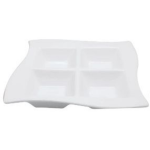 Platter 4 Division Style Square Wave Plate 21 Cm