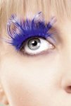 Blue Feather Eyelashes