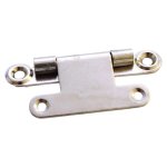 Metal Concealed Flat Hinge 2 Piece Nickle Plated
