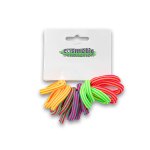 Hair Elastic Ring Tie 12 Pack With 4 Neon Assorted Colours