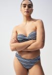 Cheeky Bikini Bottoms - Navy Blue Striped