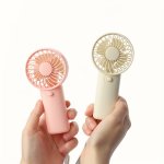 Compact Handheld Fan - Battery-powered Lightweight For Ultimate Comfort - Perfect For Office Travel & Outdoor Adventures Battery