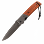 Edc 20CM Folding Utility Knife With 9.7CM Blade Wooden Grip & Pocket Clip