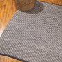 Wool Carpet Sahara - Light Grey & Black Blended Weave