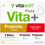 Vitatech Vita+ Probiotic Effervescent Fusion Berry 3 Pack 10 Fizzies