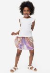 Sequined Skirt - Powder Pink & Rose Gold-coloured