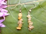 Rutilated Quartz Chip Earrings