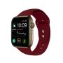 Silicone Strap For Apple Watch - Wine Red - 42/44/45MM