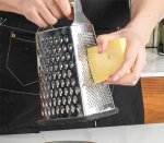 Baker’s Secret 4-SIDED Stainless Steel Grater W container