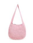 Enbei Women's Handcrafted Crochet Tote Bag Knit Shoulder Bag All-season Handwoven Beach Bag Cute Eco-friendly Handmade Tote For