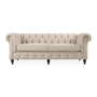 @home Madison 3 Seater Couch Luxguard Sesame