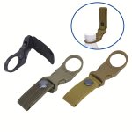 1PC Tactical Nylon Water Bottle Hanging Clip Multifunctional Bottle Clip Buckle Outdoor Camping Hiking Travel Climbing Accessori