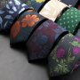 1PC Men's Floral Pattern Tie Retro Style For Daily Wear Wedding Party Business & Leisure Time Gift