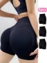 3pcs Seamless High Waist Shaping Shorts Butt Lifting Close Fitted Fitness Biker Shorts Women's Underwear & Shapewear