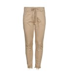 Torn Raw Hem Pants - Caramel L