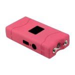 Pink Rechargeable Stun Gun For Women Self-defense With LED Light