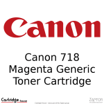 Canon 718 Hp 304A 305A 312A Compatible Toner Magenta