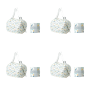 Foldable Reusable Shopping Tote Bag - Blue - 4 Pack
