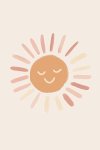 Smiling Sun Canvas Print - 600MM X 600MM
