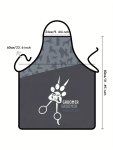 Men's Paw Graphic Print Work Apron Adjustable Size Bib Apron Fashion Gardening Work Apron