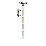 NB529 - - B18 N1 - 14X40MM - 60 Cute Bunny Iron On Labels