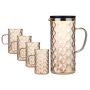 5 Pieces Borosilicate Glass Jug And Tumbler Glass Set