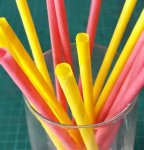 White And Red Paper Straws