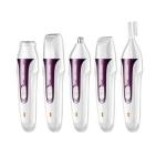 Hair Removal Hand Held Device With 5 Interchangeable Attachments - Purple