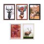 13X18CM Photo Frame Set Rectangle Wood Diy Anniversary Gift Display Decor