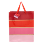 Valentine's Day Large Foil Stripes Gift Bag