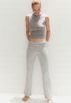 Flared Leggings - Light Grey Marl