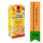 Bakers Good Morning Peach & Apricot Biscuits 300G - 300G