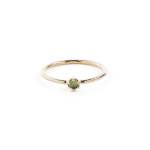 The Portal Ring With Jade In Yellow Gold - P