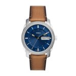 Fossil Machine Three-hand Day-date Tan Leather Men's Watch FS5920