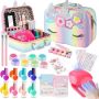 Kids Nail Polish Set For Girls Quick Dry Nail Polish Salon Kit Peelable Nail Polish Ideal Gift Toys For Toddlers Children Princess Christmas Birthd