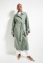 Edit Linen Blend Trench Coat - Lt Sage