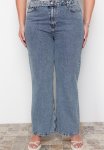 Plus Blue Wide Cut Jeans