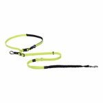 Rogz Utility Handsfree Medium Lead - Dayglow Yellow Reflective Waggs Online Pet Shop