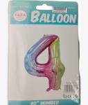 Casey 102CM Rainbow Balloon Number