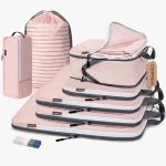 Cherrynow Compression Packing Cubes 7 Set Packing Cubes For Travel Women Travel Essentials For Suitcase Luggage Organizer Bags P