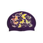 Spurt Swim Cap Butterflies Dark Purple